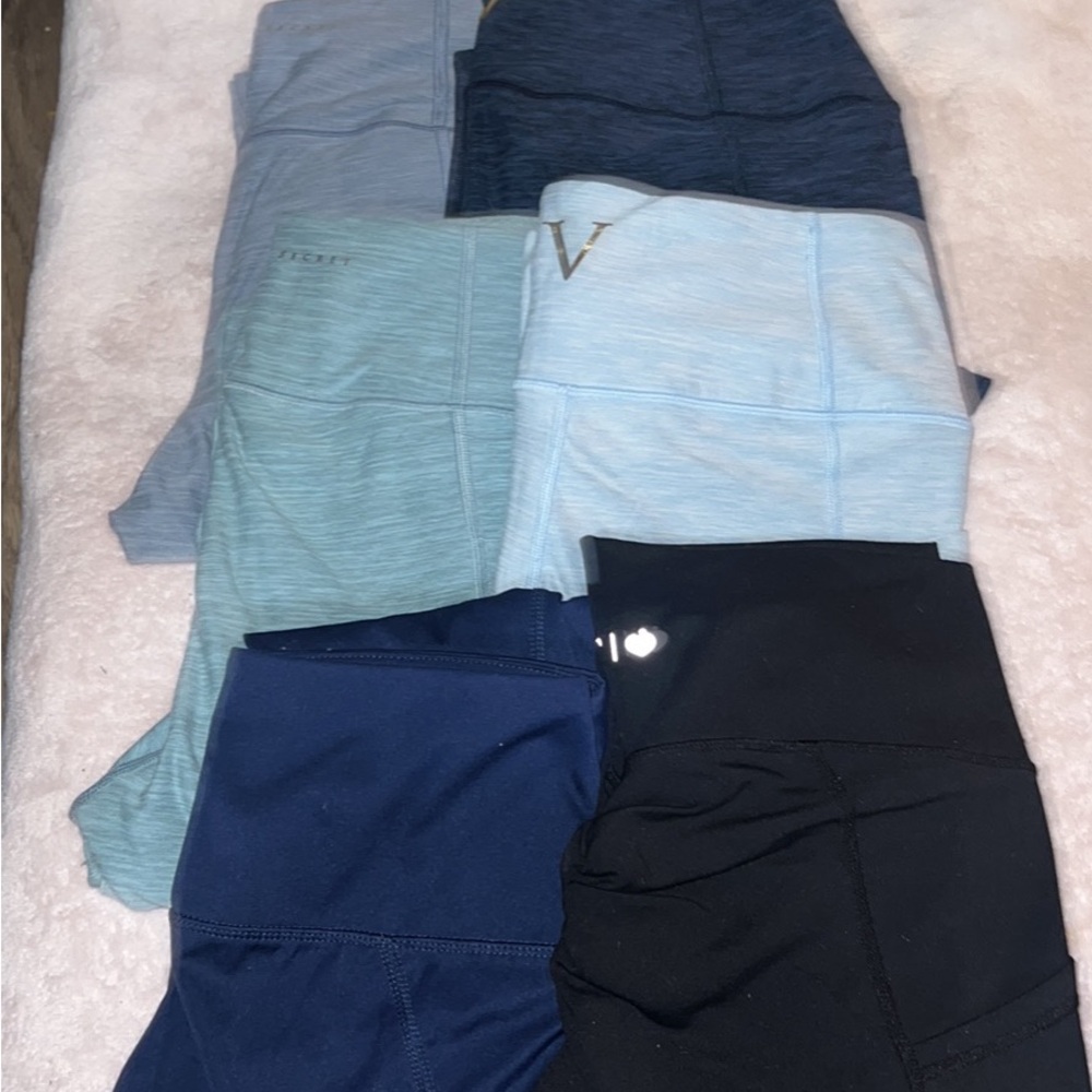 Victoria's Secret Blue Leggings Soft Stretchy Athletic